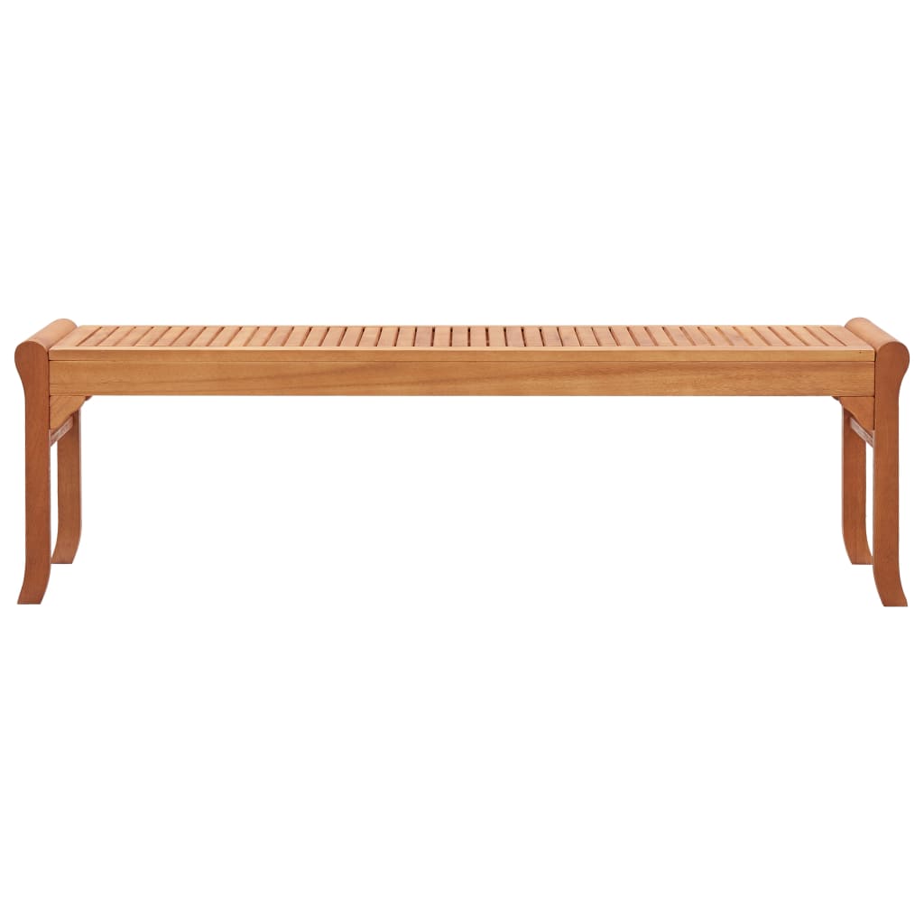 Gartenbank 3-Sitzer 150 cm Massivholz Eukalyptus