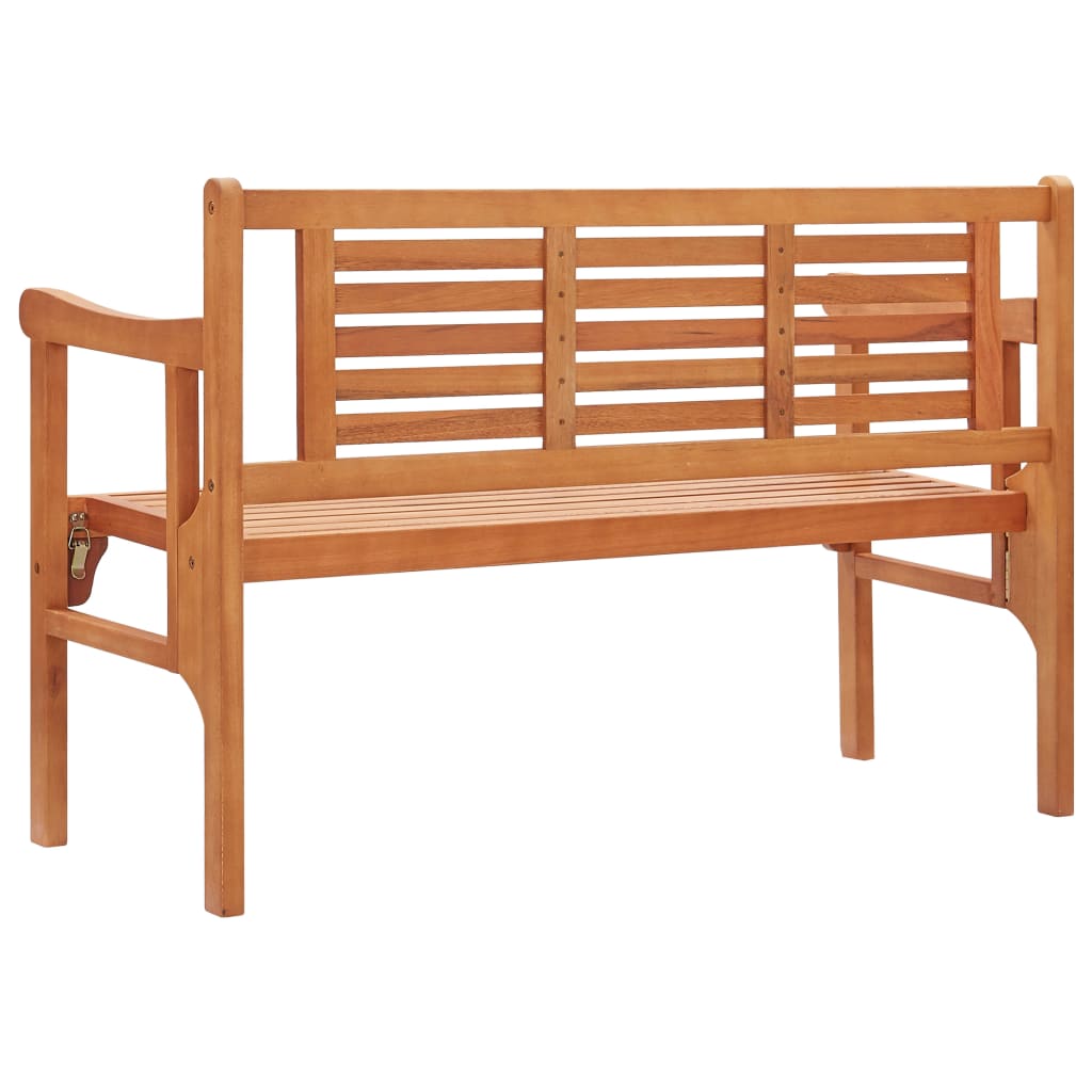 Gartenbank Klappbar 120 cm Massivholz Eukalyptus