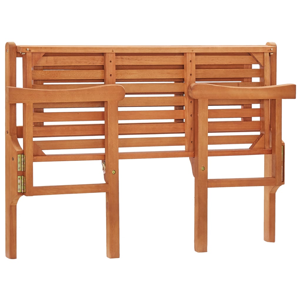 Gartenbank Klappbar 120 cm Massivholz Eukalyptus