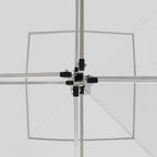Profi-Partyzelt Faltbar mit Wänden Aluminium 2×2m Weiß