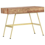 Schreibtisch mit Schubladen 100x55x75 cm Massivholz Akazie