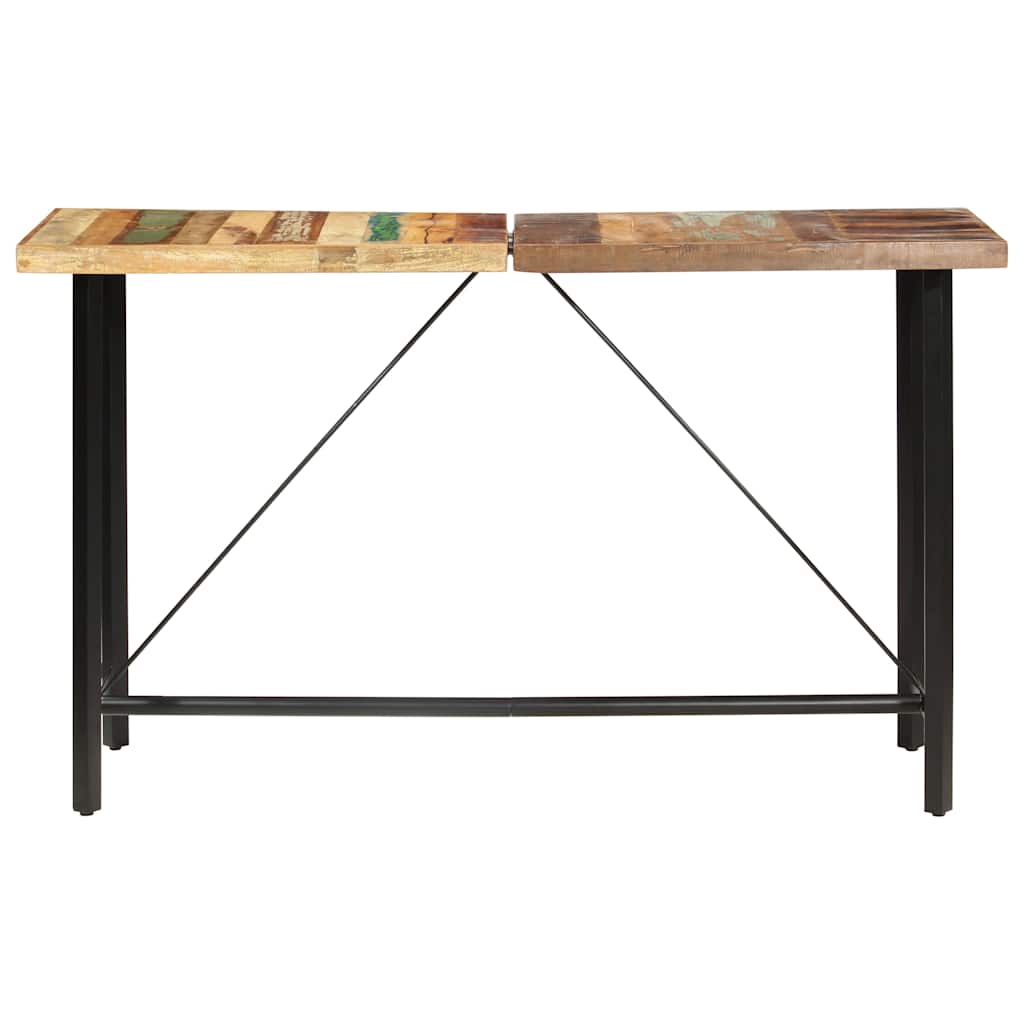 Bartisch 180 x 70 x 107 cm Recyceltes Massivholz