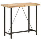 Bartisch 120x58x107 cm Raues Mangoholz