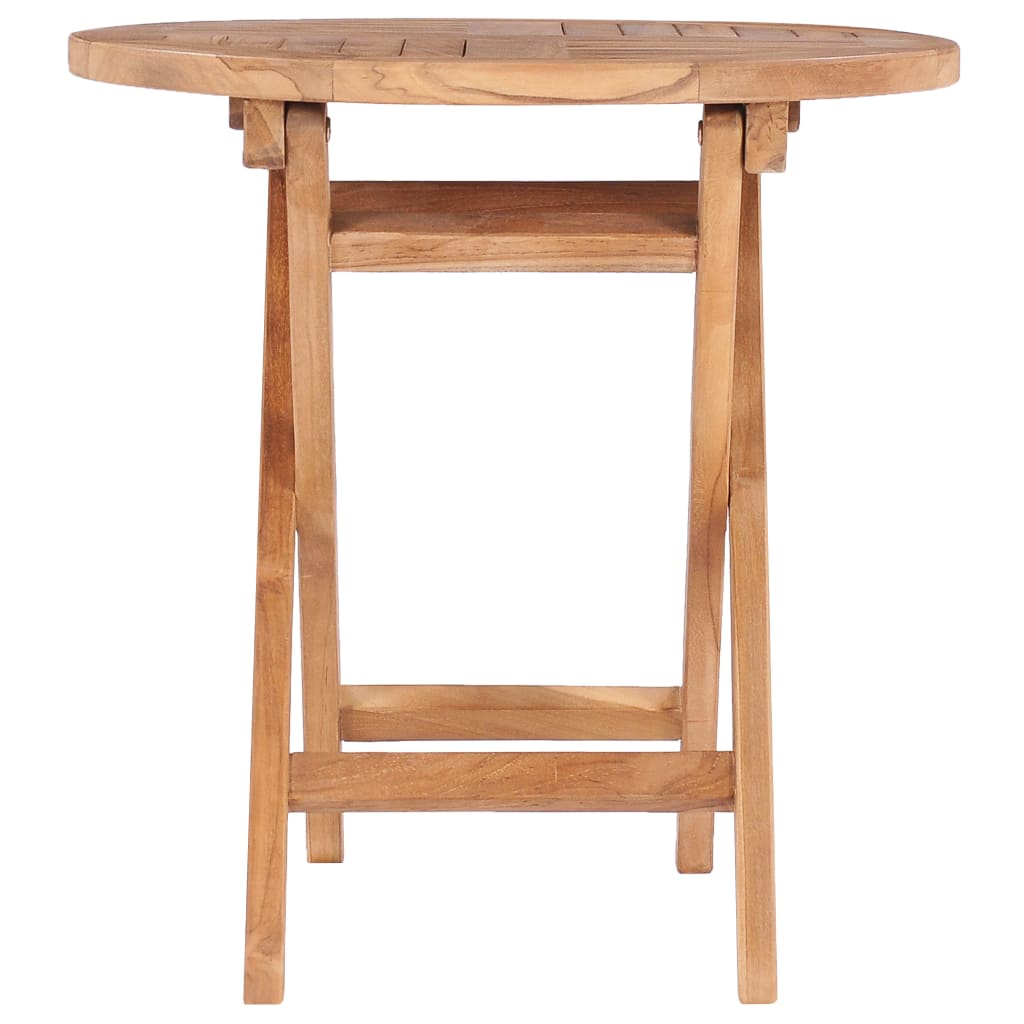 Gartentisch Klappbar 45 cm Massivholz Teak