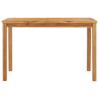 Garten-Esstisch 120x70x77 cm Massivholz Teak