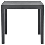 Gartentisch Anthrazit 78x78x72 cm Kunststoff