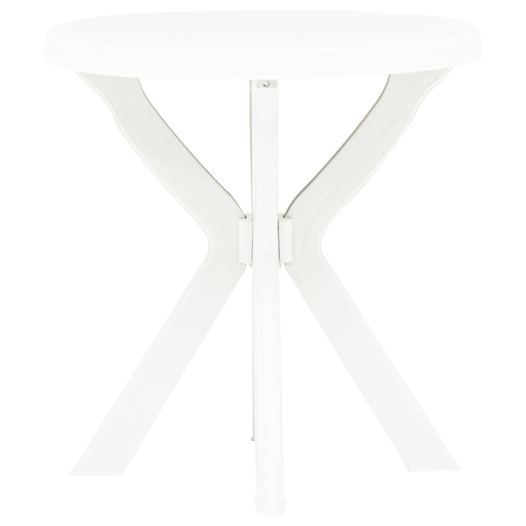 Bistrotisch Weiß Ø70 cm Kunststoff