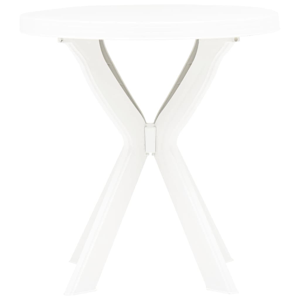 Bistrotisch Weiß Ø70 cm Kunststoff