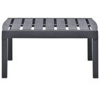 Gartentisch Anthrazit 78x55x38 cm Kunststoff