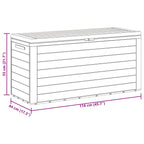 Gartentruhe Braun 116x44x55 cm