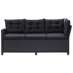 Gartenmöbel-Sets Schwarz Poly-Rattan