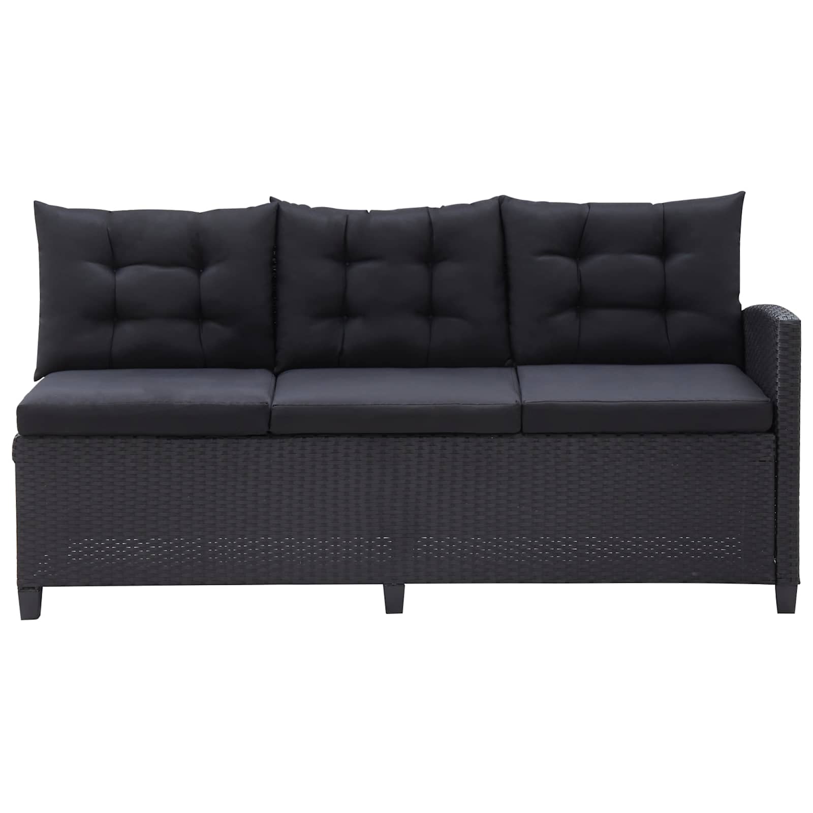 Gartenmöbel-Sets Schwarz Poly-Rattan