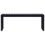 Gartenbank 120,5 cm PS-Platte Schwarz