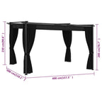 Pavillon 4 x 3 m Anthrazit