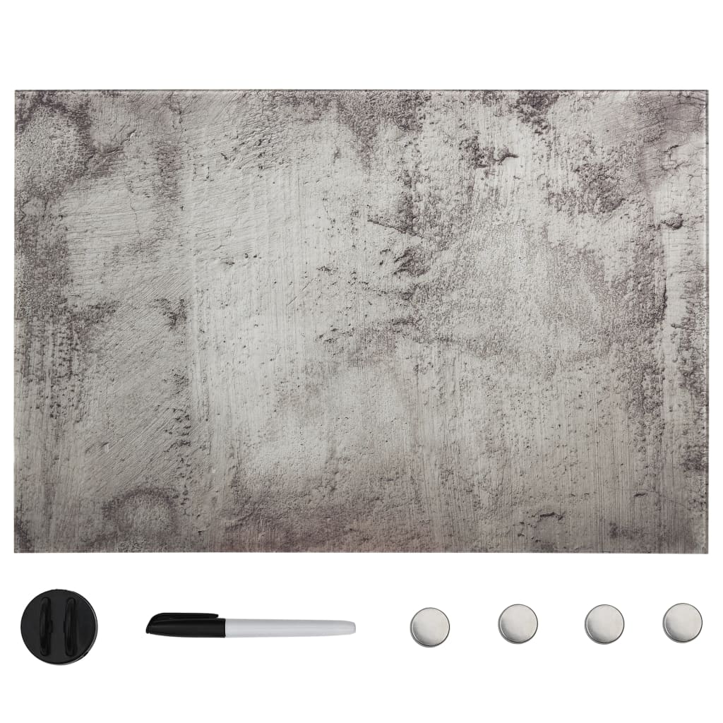 Magnettafel Wandmontage Glas 50x30 cm