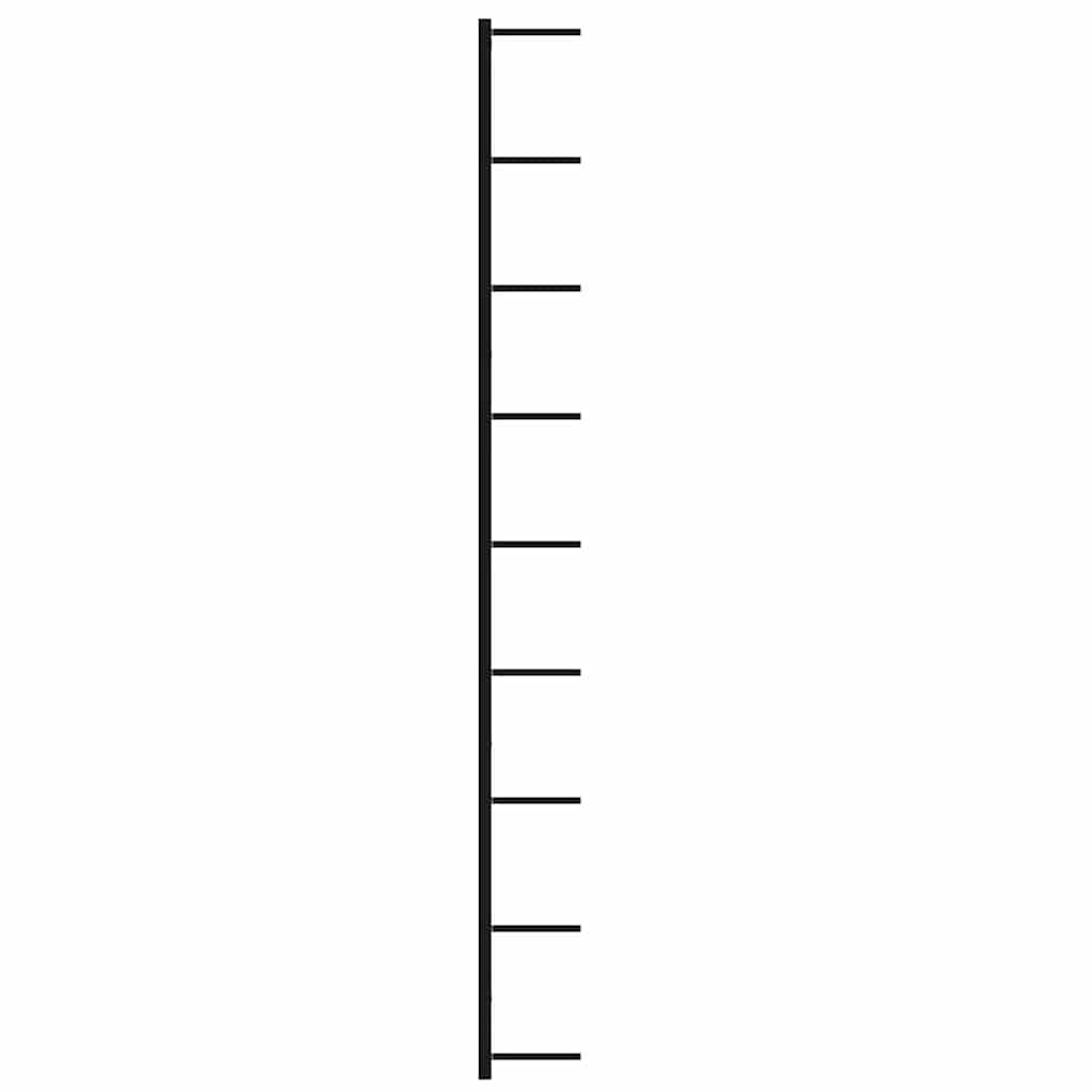 Wand-Weinregale für 18 Flaschen 2 Stk. Schwarz Eisen