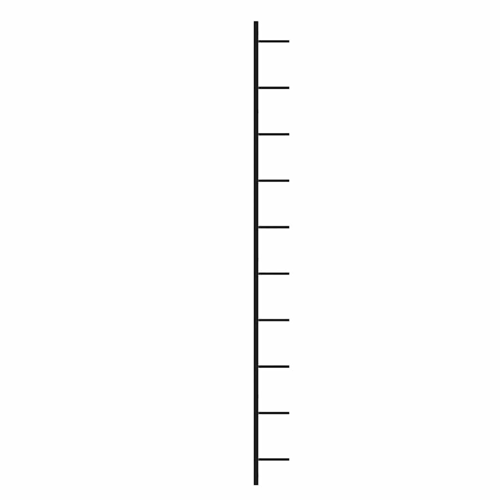 Wand-Weinregale für 20 Flaschen 2 Stk. Schwarz Metall