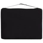 Massageliege Klappbar 3-Zonen Aluminiumgestell Schwarz Beige