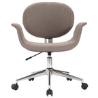 Drehbare Esszimmerstühle 4 Stk. Taupe Stoff