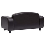 Hundesofa Braun 80x50x40 cm Kunstleder