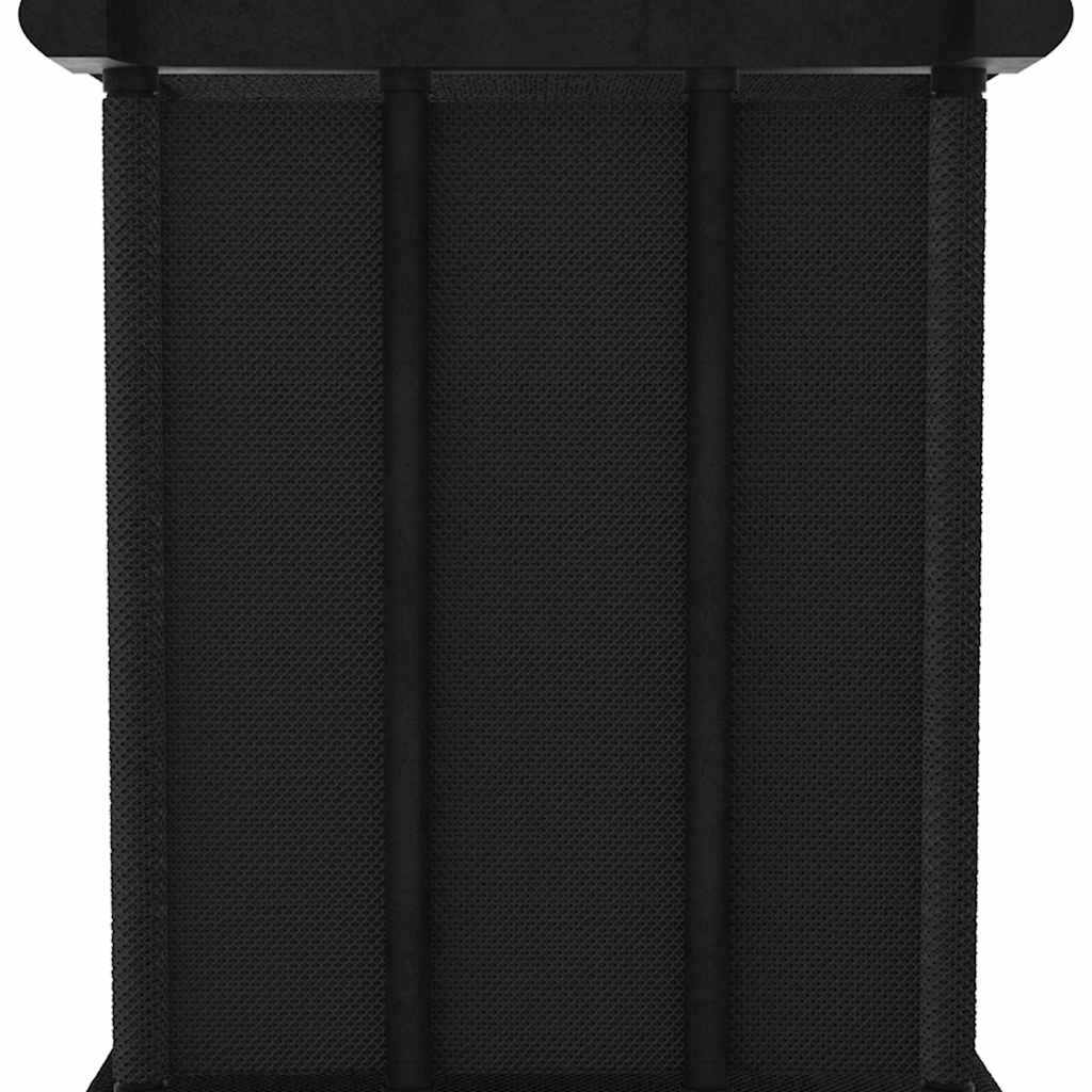 Würfel-Regal mit Boxen 15 Fächer Schwarz 103x30x175,5 cm Stoff