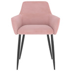 Esszimmerstühle 2 Stk. Rosa Samt