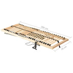 Lattenrost Elektrisch mit 28 Latten 7 Zonen 70x200 cm