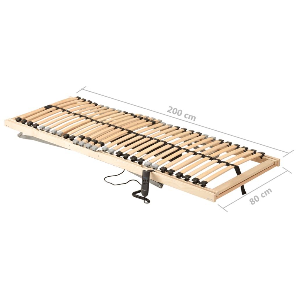 Lattenrost Elektrisch mit 28 Latten 7 Zonen 80x200 cm