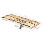 Lattenrost Elektrisch mit 28 Latten 7 Zonen 70x200 cm