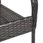 Stapelbare Gartenstühle 6 Stk. Poly Rattan Braun
