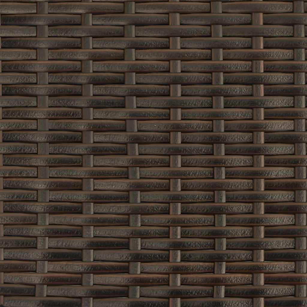 Stapelbare Gartenstühle 6 Stk. Poly Rattan Braun