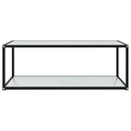 Couchtisch Weiß 100x50x35 cm Hartglas
