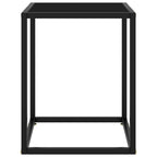 Couchtisch Schwarz mit Schwarzem Glas 40x40x50 cm