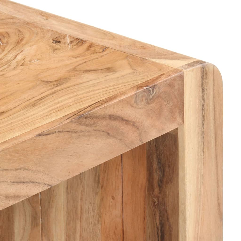 Bank 110x38x46 cm Massivholz Akazie