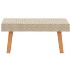 Garten-Couchtisch Poly Rattan Beige