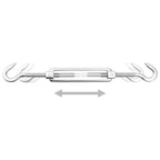 9-tlg. Sonnensegel Zubehör-Set Edelstahl