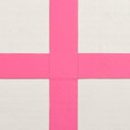 Aufblasbare Gymnastikmatte mit Pumpe 600x100x15 cm PVC Rosa