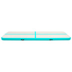 Aufblasbare Gymnastikmatte mit Pumpe 600x100x15 cm PVC Grün