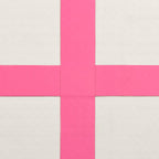 Aufblasbare Gymnastikmatte mit Pumpe 300x100x20 cm PVC Rosa