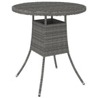 Gartentisch Grau 70x70x73 cm Poly Rattan