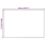 Zeltteppich 400x600 cm Anthrazit