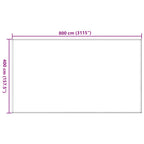Zeltteppich 400x800 cm Anthrazit HDPE