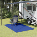 Zeltteppich 250x200 cm Blau HDPE
