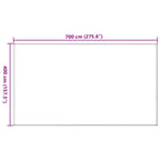 Zeltteppich 400x700 cm Blau HDPE