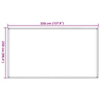 Zeltteppich 250x350 cm Beige