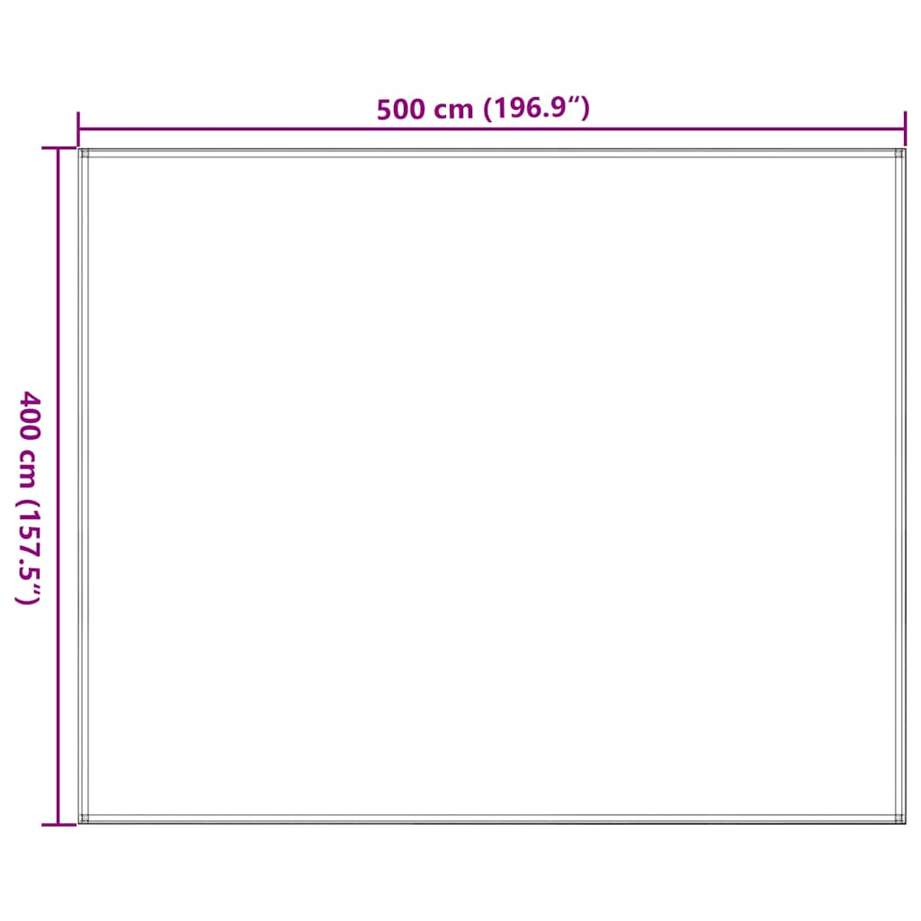 Zeltteppich 400x500 cm Beige