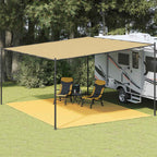 Zeltteppich 400x500 cm Beige