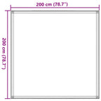 Zeltteppich 200x200 cm Braun