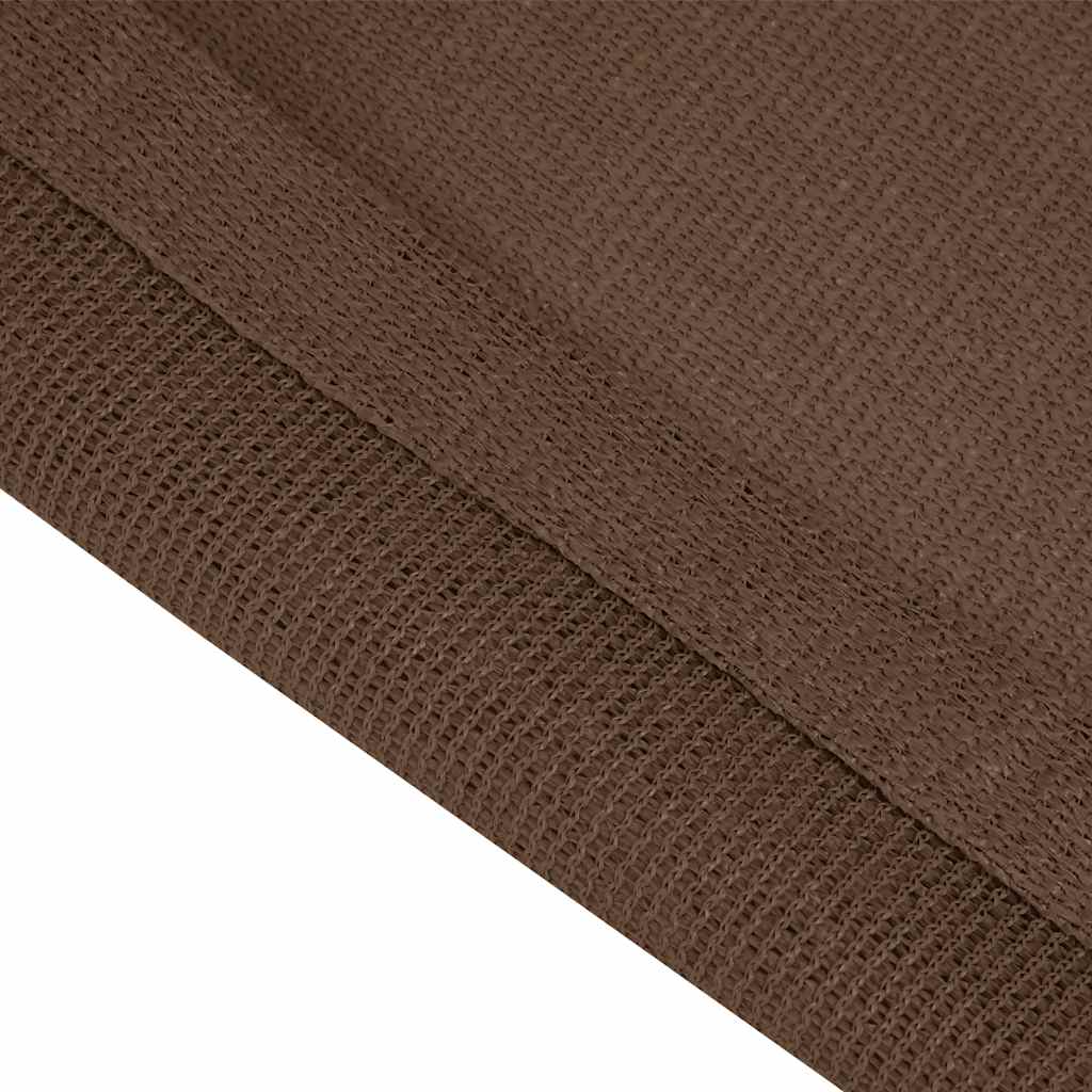 Zeltteppich 250x250 cm Braun