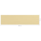 Balkon-Sichtschutz Beige 75x300 cm HDPE